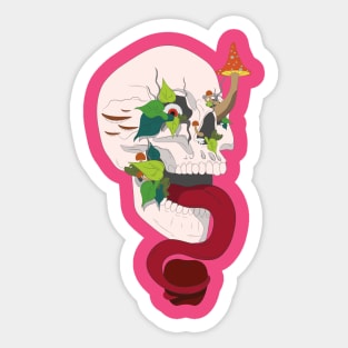 Tempter skull Sticker